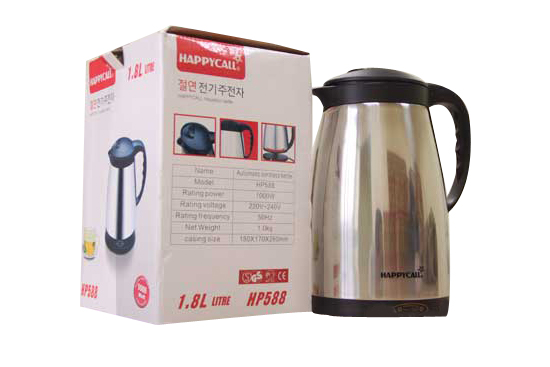 Ấm siêu tốc Happycall HP-588 chính hãng đun nhanh, siêu tiết kiệm điện Ấm siêu tốc Happycall HP-588 chính hãng đun nhanh, siêu tiết kiệm điện