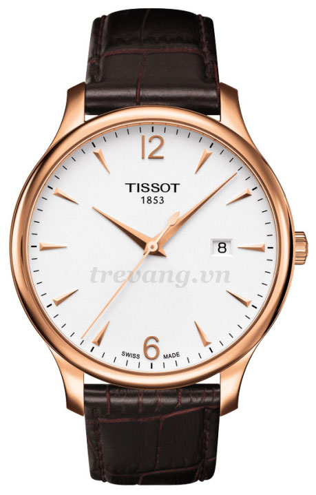 Đồng hồ Tissot 1853 T063.610.36.037.00 vỏ mạ vàng.