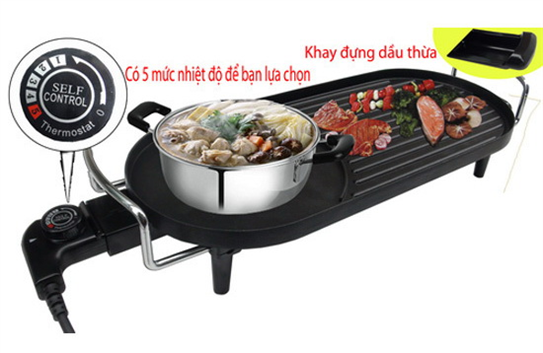 Khay nướng và mức chỉnh nhiệtBếp nướng Magic Bullet GT-05