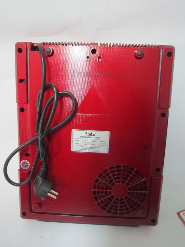 Chi tiết bề mặt sau Bếp hồng ngoại Saiko IC-2003