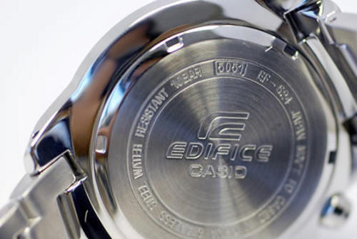 Mặt lưng đồng hồ nam chính hãng Casio Edifice EF-524SP-1A