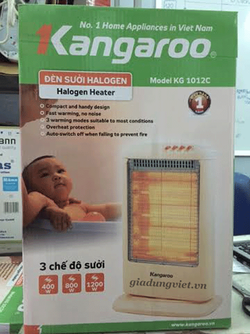 Quạt sưởi Kangaroo KG 1012C  từ thương hiệu hàng gia dụng hàng đầu Việt Nam
