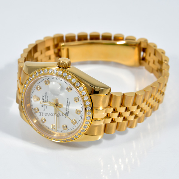 Đồng hồ Rolex nam Datejust full gold chốt gập thời trang