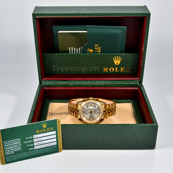 Đồng hồ Rolex nam Datejust full gold Setbox