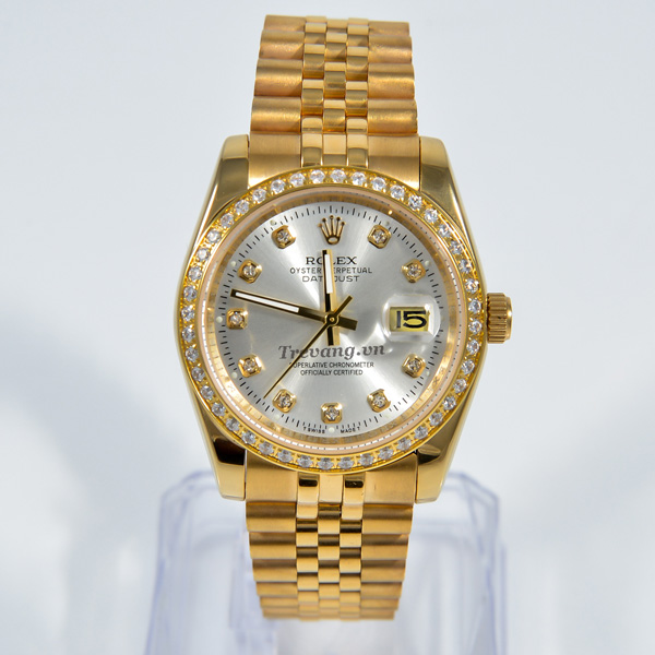 Đồng hồ Rolex nam Datejust full gold tinh tế mọi góc nhìn