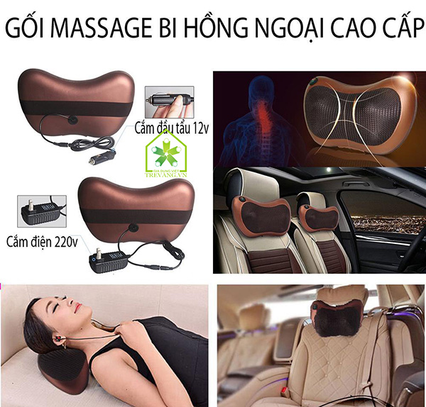 gối massage 8 bi mới gối massage 8 bi mới