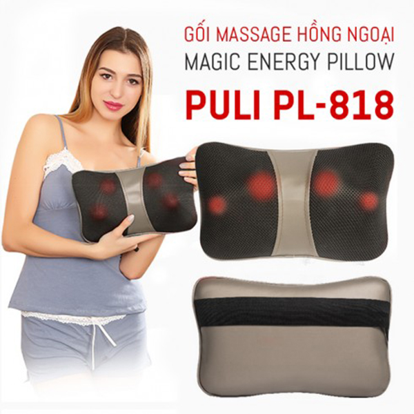 gối massage 8 bi vai gáy Magic PL 818