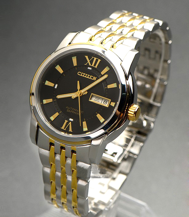 Đồng hồ Citizen Automatic NH8338-GOLD-BLACK mặt đen