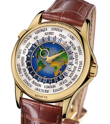 Đồng hồ đeo tay Patek Philippe Platinum World Time