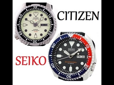 Đồng hồ Citizen NY040 và Seiko 007