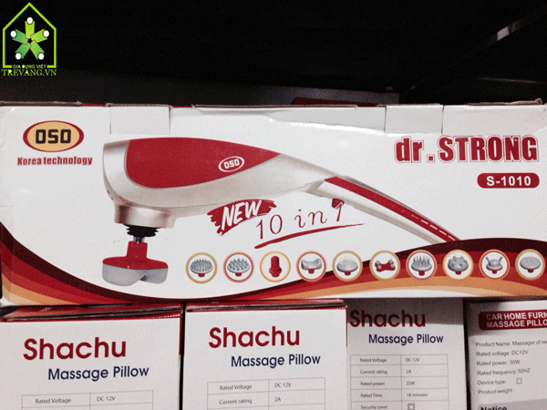 Máy massage cầm tay 10 đầu dr.STRONG S-1010 hộp sang trọng