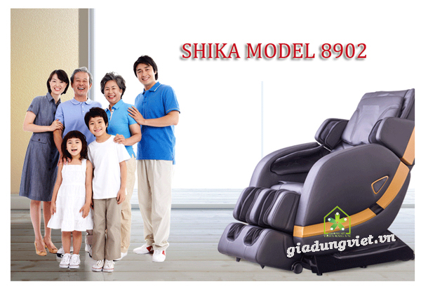 Ghế massage toàn thân Shika 3D SK8902 cao cấp
