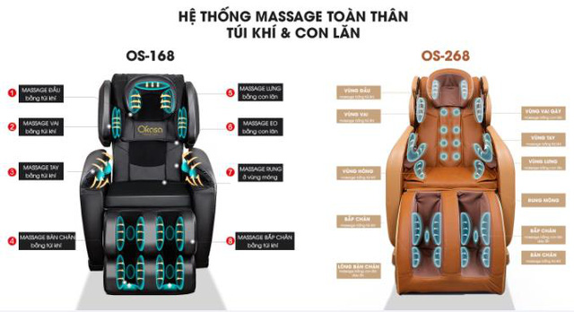 ghế massage toàn thân perfect mới