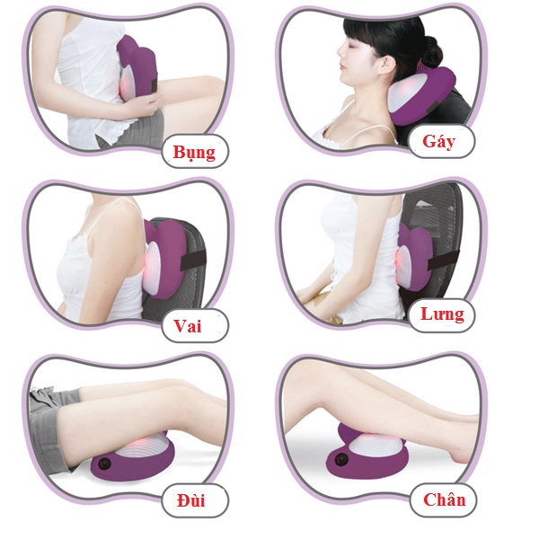 Vị trí sử dụng gối massage boss dành cho bà bầu Vị trí sử dụng gối massage boss dành cho bà bầu