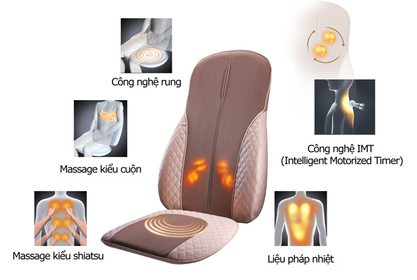 Đệm ghế massage toàn thân siêu hiệu quả cao