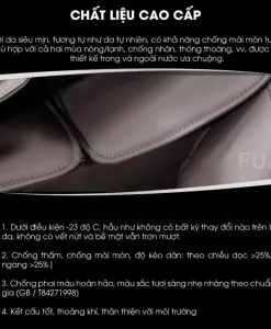 ghế massage toàn thân Fujikima Sky Pro FJ-A644 chất liệu