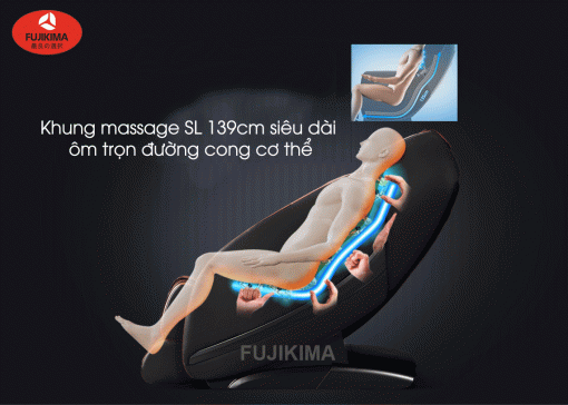 ghế massage toàn thân Fujikima Sky Pro FJ-A644 con lăn lưng