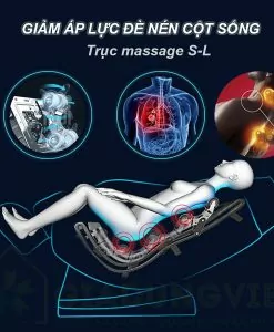Ghế massage toàn thân Hishashi trục massage S-L