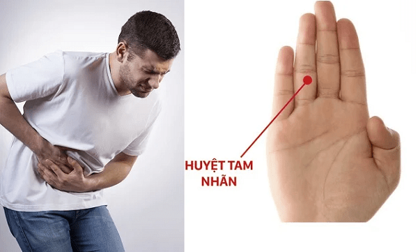 Cách massage bấm huyệt trên bàn tay trị vấn đề về dạ dày min