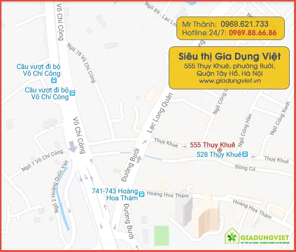 Địa chỉ map showroom Gia Dụng Việt