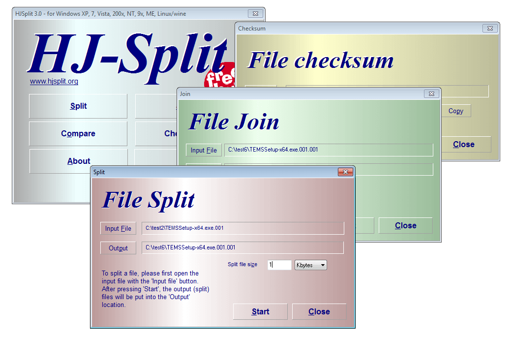 Tải HJSplit, phần mềm cắt ghép file tốt nhất hiện nay