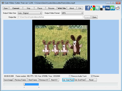 Tải Cute Video Cutter Free - Phần mềm cắt video miễn phí