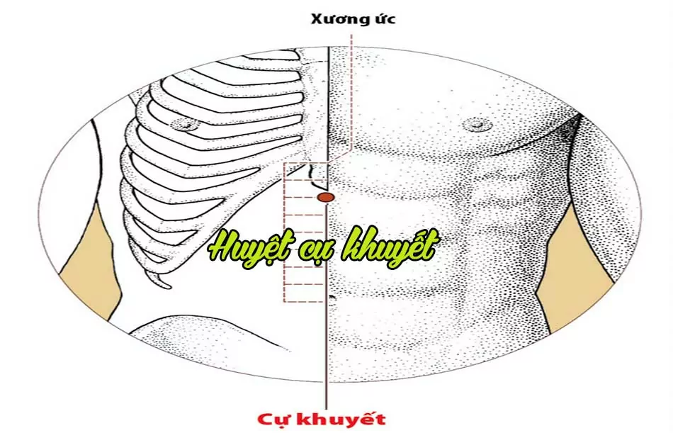 Cách bấm Huyệt Cự Khuyết đúng quy trình