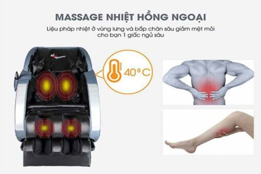 Ghế massage giá rẻ Saporoo SP 69 nhiệt hồng ngoại
